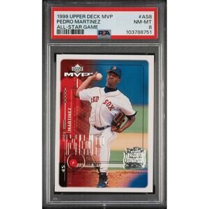 1999 Upper Deck MVP All-Star Game #AS8 Pedro Martinez PSA 8 Boston Red Sox Pop 1